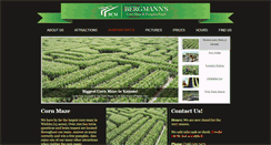 Desktop Screenshot of bergmanncornmaze.com